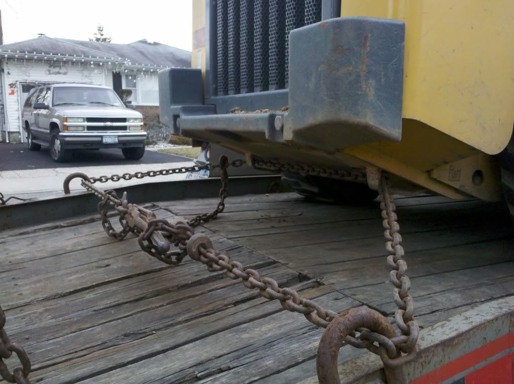 How to strap a skid steer Page 2 Snow Plowing Forum